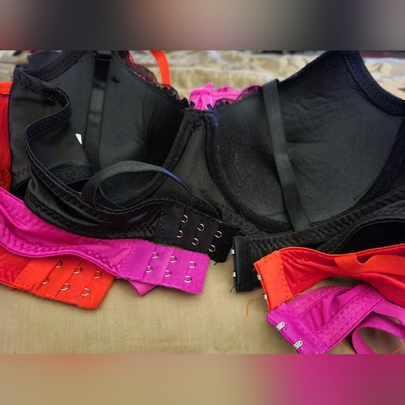 ZC Cherry Red ANGELIC BEAUTY WIRED BRA - LINGERIA - Lace  bra - Picture 3 of 8